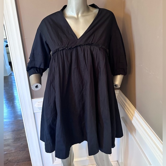 NWT MAEVE ANTHROPOLOGIE Tunic Dress Black Sz XXS - Picture 2 of 5